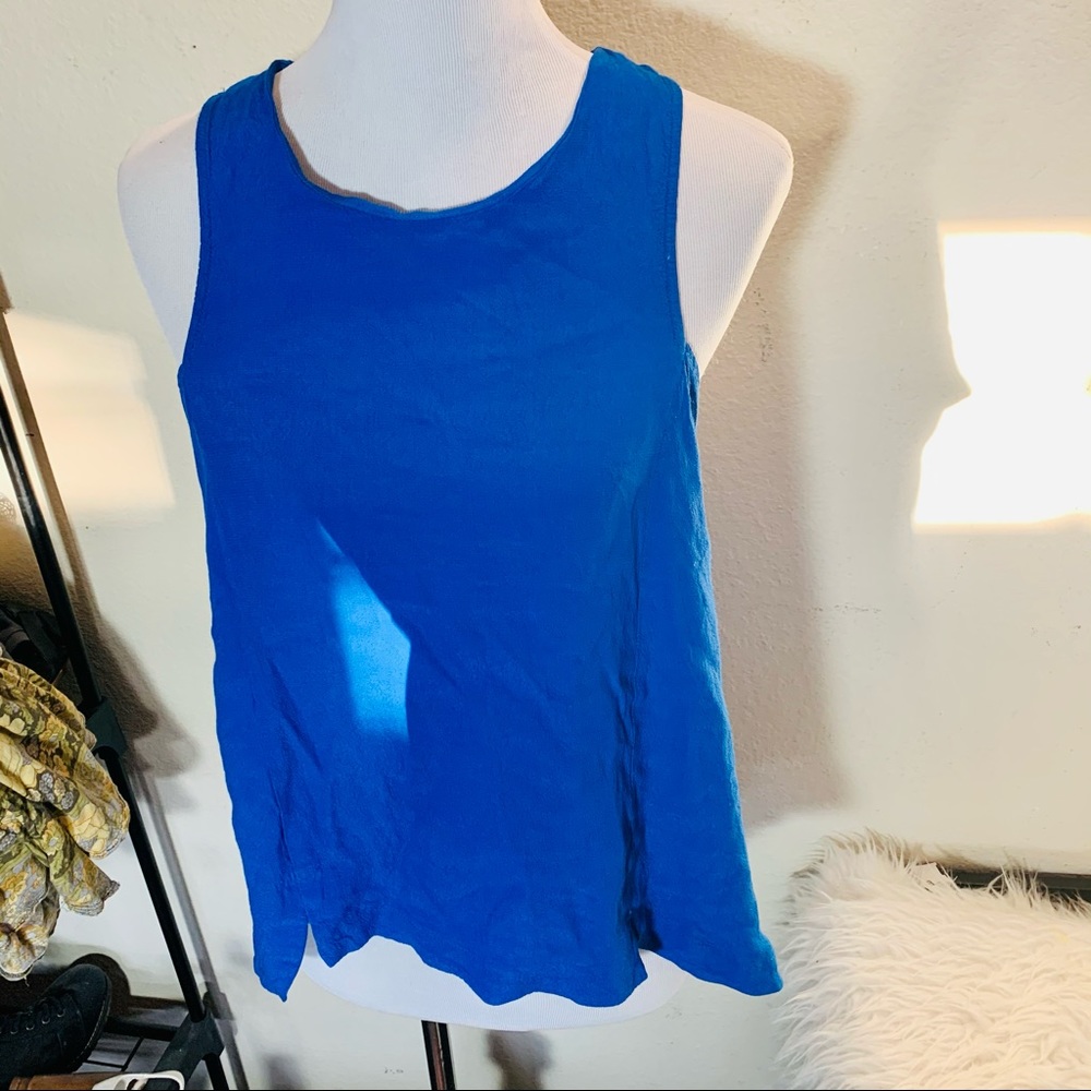 Astr blue sleeveless top
